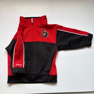 Reebok Ottawa Senators NHL Toddler Zip Long Sleeved Vest, Size 12M, Red Black